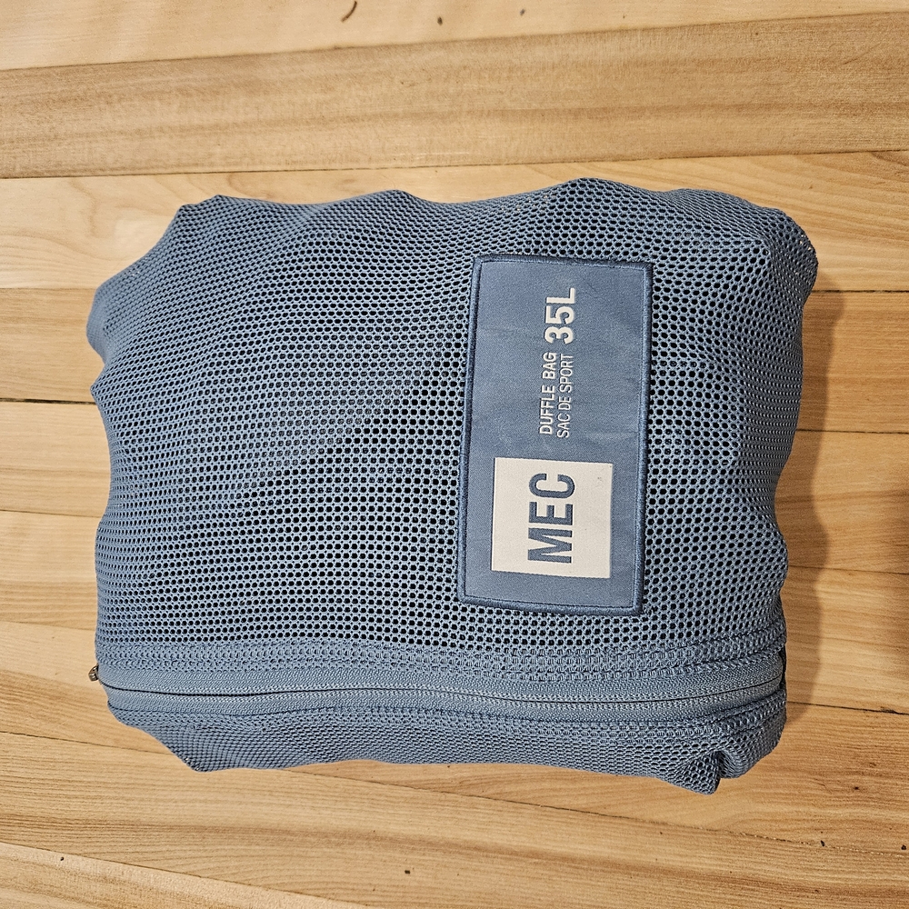 MEC Blue Mesh Duffel Bag 35L